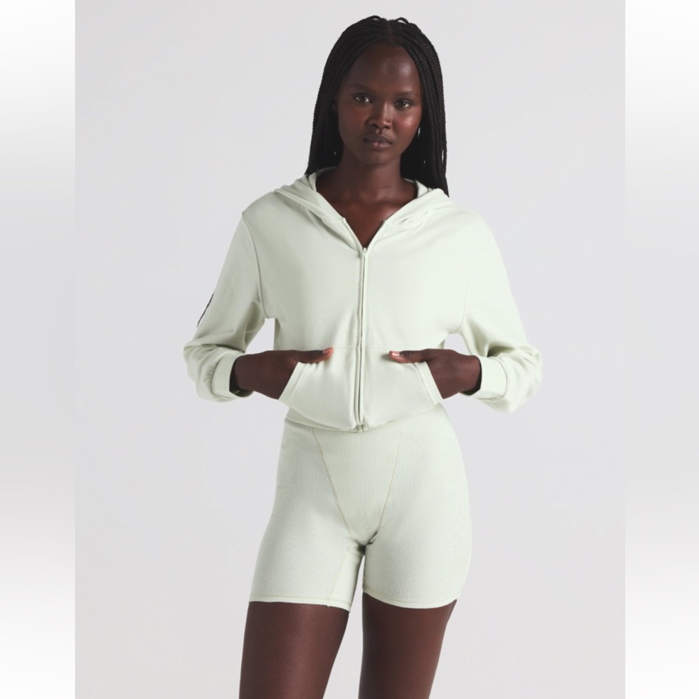 SKIMS Cotton Jersey Zip Up Hoodie